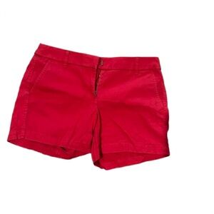 J. Crew Red Bermuda Shorts Classic Casual Style